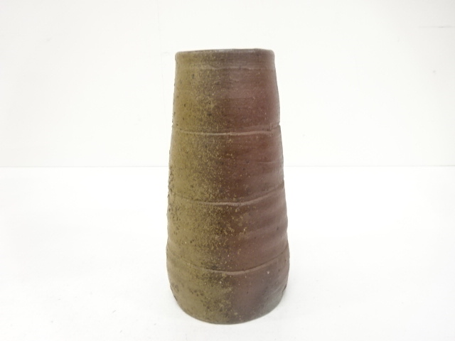  備前焼　人間国宝　伊勢崎淳造　花生